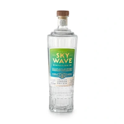 Image of Sky Wave Liberation London Dry Gin Premium Small Batch Hand Crafted Micro Craft Distilled In Oxfordshire 42% ABV Ideal As a Gift 700ml