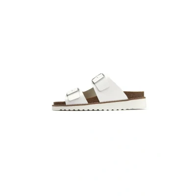 Image of SOLE Gerti Footbed Sandals Black 3 Mules, Women&#039;s, Size: 4, White Leather