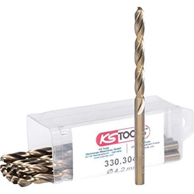 Image of KS Tools 330.3042 HSS G Co 5 twist drill, pack of 10, 4,2mm