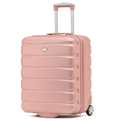 Image of Flight Knight Lightweight 2 Wheel ABS Hard Case Suitcases Cabin Carry On Hand Luggage Approved for Airlines Including British Airways &amp; Maximum Size easyJet Large Bag 56x45x25cm