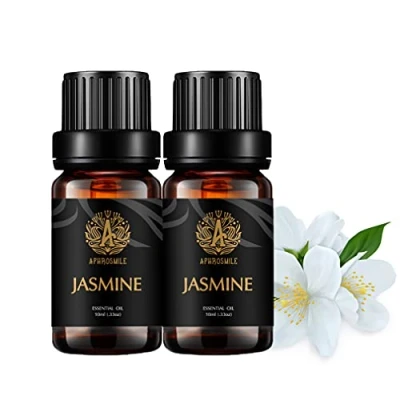 Image of Aromatherapy Essential Oils Set, 100% Pure &amp; Therapeutic Grade Jasmine Scent 2 * 10ml Fragrance Set for Diffuser, Humidifier, Massage, Skin Care