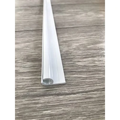 Image of KederUk Campervan Motorhome Caravan Awning Rail C Channel Powder Coated Grey White (100 cm)