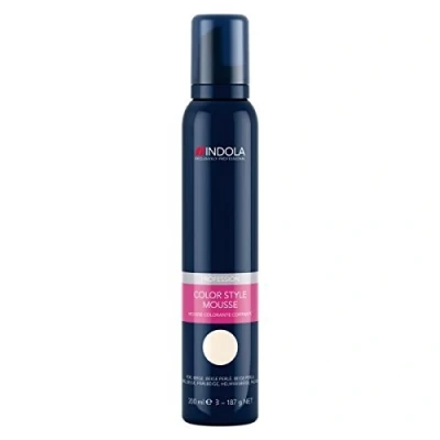 Image of INDOLA COLOUR STYLE MOUSSE PROFESSIONAL SALON PERMANENT HAIR DYE PEARL BEIGE