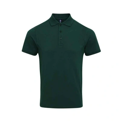 Image of Premier Mens Coolchecker Plus Piqu Polo Shirt (Bottle Green) Size Large