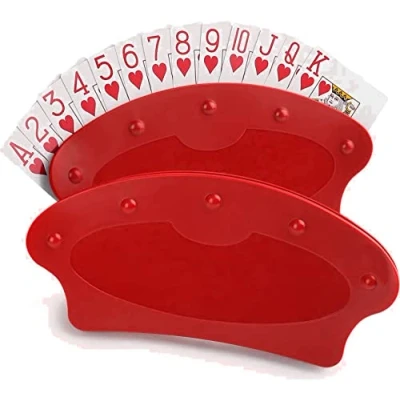 Image of Lifeswonderful Pair of Hands Free Bridge, Poker, Uno Playing Card Holders Ideal for the Elderly, Arthritis Sufferers etc