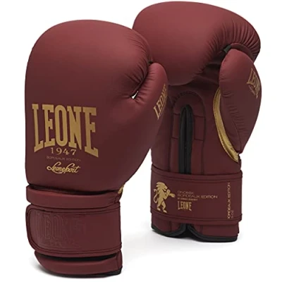 Image of LEONE 1947 Unisex Gn059 Boxing Gloves, Bordeaux, 16 OZ EU
