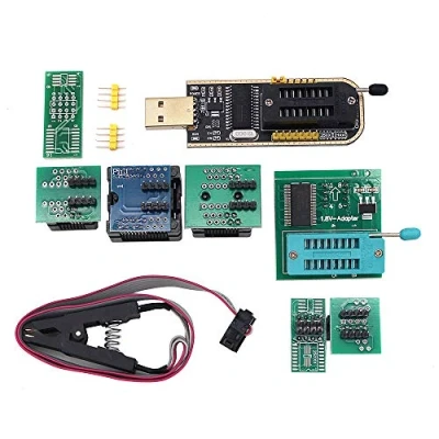 Image of DollaTek Programmer Ch341A + SOP8 to DIP8 1.8V Adapter Socket clip
