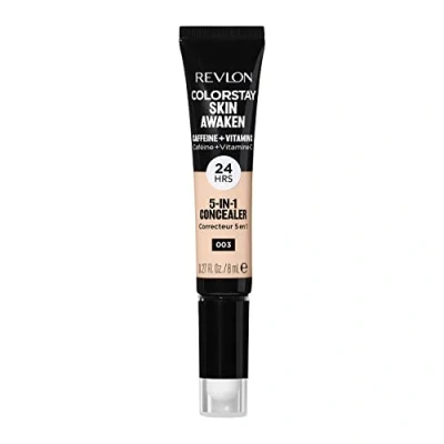 Image of Revlon ColorStay Skin Awaken 5 in 1 Concealer 24HR Wear (30g) Fragrance &amp; Paraben Free, Hazelnut Unisex