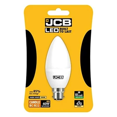 Image of JCB LED Candle 470lm Opal 6w B22 2700k