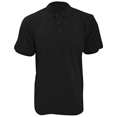 Image of Kustom Kit Workwear Mens Short Sleeve Polo Shirt (S) (Black)