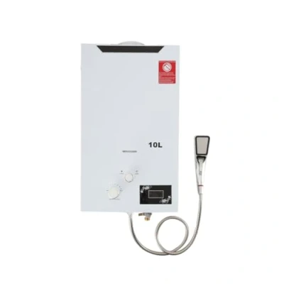 Image of TABODD 10L LPG Propane Gas Water Heater, 20KW Instant Burner Hot Heater with Stainless Steel Shower Head Kit Camping for Small House RVs Sailboats Cabins, White