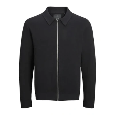 Image of Jack &amp; Jones Premium Jprblamilano Cardigan Cardigan, Men&#039;s, Size: Medium, Black