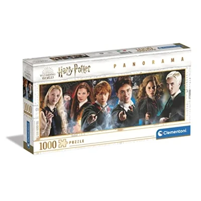 Image of Clementoni 39639 Puzzle Harry Potter 1000pzs 1000 Made in Italy, Piece Jigsaw, Panoramic, Famous Movie, Fun for Adults, Panorama, Medium