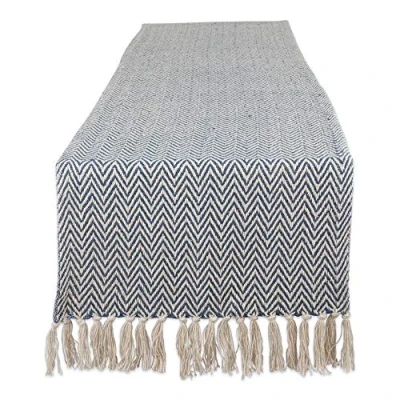 Image of DII Table Runner, Cotton, Blue (French Blue), 15 x 72 inches