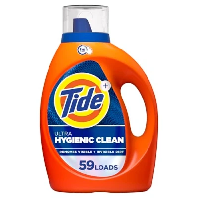 Image of Tide Hygienic Clean Heavy 10x Duty Liquid Laundry Detergent, Original Scent, He Compatible, 59 Loads, 92 Fl Oz