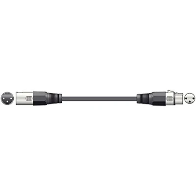 Image of QTX 20m 3 pin XLR DMX Flexible Extension Cable Stage Lighting Theatre Patch DJ