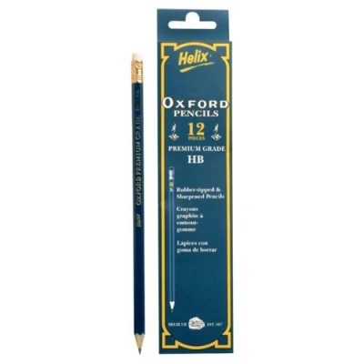 Image of Oxford HB Rubber Tipped Pencils Pack of 12 (P36010)