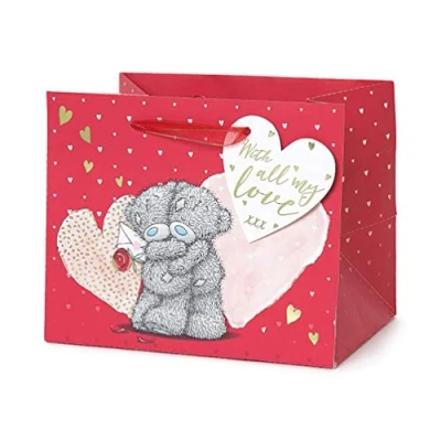 Image of Me to You Love Heart Tatty Teddy Medium Gift Bag