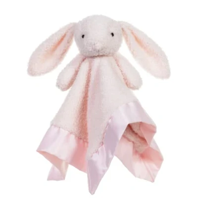 Image of Apricot Lamb Stuffed Animals Baby Comforter Pink Bunny Security Blanket Infant Nursery Character Luxury Snuggler Plush Lovey for Newborn Doll Blanket(Pink Bunny, 13 Inches)