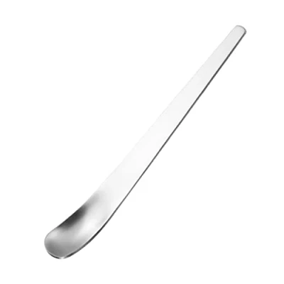 Image of Long Handle Iced Teaspoon Mixing Stirring Square Spoons Stainless Steel for Cocktail Ice Cream Coffee