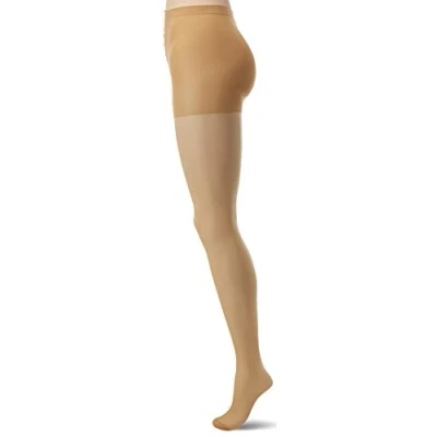 Image of 1 Pair Natural Tan 10 Denier Run Resist Tights Ladies Large Charnos