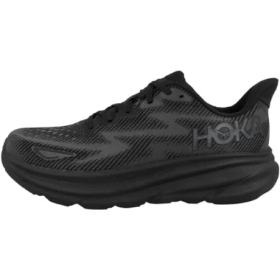 Image of HOKA Clifton 9 Road running shoes, Men&#039;s, Size: 8.5, Black Textile/synthetics
