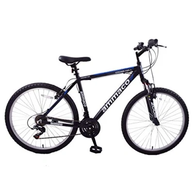 Image of Ammaco. Crossfell 26&quot; Wheel Mens Mountain Bike 21&quot; Frame Alloy Front Suspension 21 Speed Black