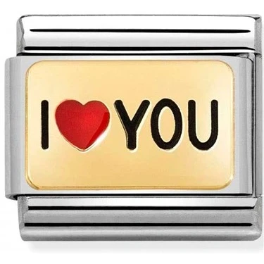 Image of Nomination I Love You Heart Charm