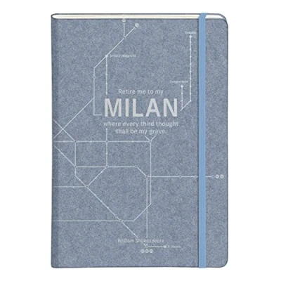 Image of Clairefontaine 83537C A Rigid Lined Notebook Metro Trains New York/Paris/Berlin/London/Milan A5 14.8x21 cm 96 Pages White paper 90g Gusseted pocket 5 visuals, libr. Random