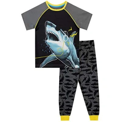 Image of Harry Bear Boys Shark Pyjamas Grey Age 7 to 8 Years