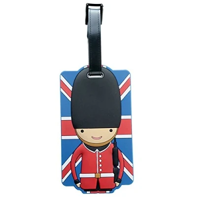 Image of London Union Flag Guardsman PVC Luggage Tag