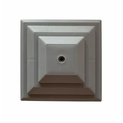Image of Pack of 15 Grey Plastic Fence Post Caps for a 4&quot; (100mm) Post. UK Made, Rot Proof. (GT0050). Free Postage