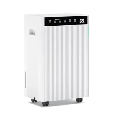 Image of Ometa 12L or 20L/Day Dehumidifier With Ioniser for Damp, Condensation, Mould &amp; Mildew Digital Display, 24hr Timer, Auto Sleep Mode Laundry Clothes Drying Mode, Continuous Drainage (20L White)