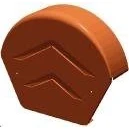 Image of Manthorpe Building Products Dry Verge Ridge Cap Round Terracota