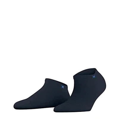 Image of Burlington Women&#039;s Soho Vibes W SN Cotton Low Cut Plain 1 Pair Trainer Socks, Blue (Marine 6120) new eco friendly, 3.5 7