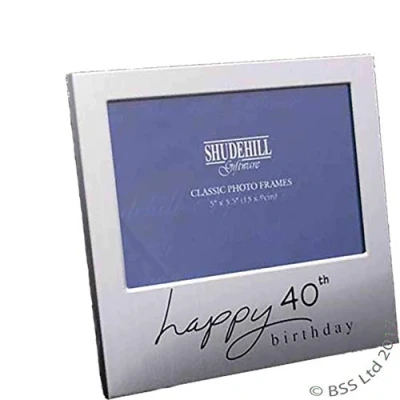 Image of 5&quot; x 3&quot; Happy 40th Birthday Photo Frame Occasion Gift Present 72240