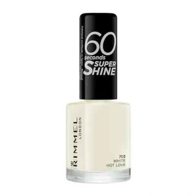 Image of Rimmel 60 Seconds Super Shine Nail Polish White Hot Love