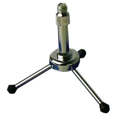 Image of Soundlab Microphone Desk Stand, Chrome