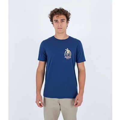 Image of Hurley Men&#039;s Evd Organic Aloha S/S T Shirt, Abyss, M