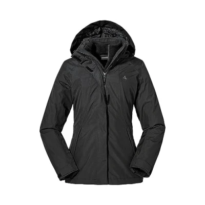 Image of Schöffel Partinello Women&#039;s 3 in 1 Jacket L, womens, Jacket, 13104, Black, 34 (EU)
