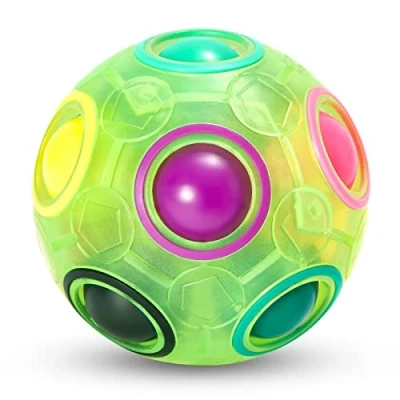 Image of Vdealen Magic Rainbow Puzzle Ball Fidget 3D Game Brain Teaser Toy for Boys Birthday Party Easter Christmas Stocking Fillers Gift Kids Teens Adults