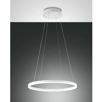Image of Giotto LED Integrated Pendant Ceiling Light White Glass