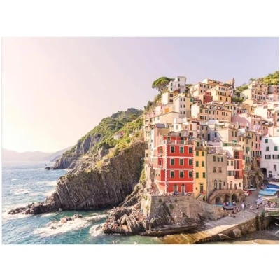 Image of Galison 9780735380158 Gray Malin Cinque Terre 1000 Piece Puzzle with Dreamy Italian Architecture Photography from La Dolce Vita Artwork Packaged in Magnetic Keepsake Book Sized Box, Multicoloured