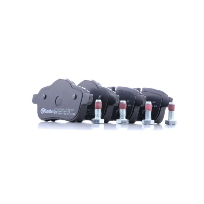 Image of 34216788275 brake pad set BREMBO P 06 062 prepared for wear indicator with caliper screws without accessories BMW: Z4 Roadster