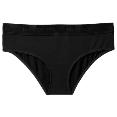 Image of United Colors of Benetton Women&#039;s Slip 3OP81S01L Base Layer, Nero, M