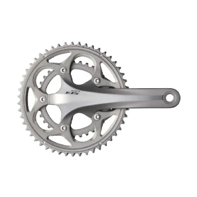 Image of Shimano 105 5700D 39 Chain Set Silver, 53/39 Teeth
