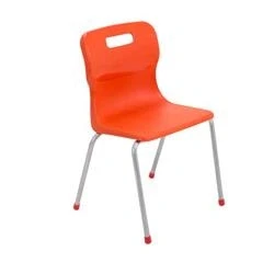 Image of Titan 4 Leg Chair Size 380mm Seat Height Orange T14 O