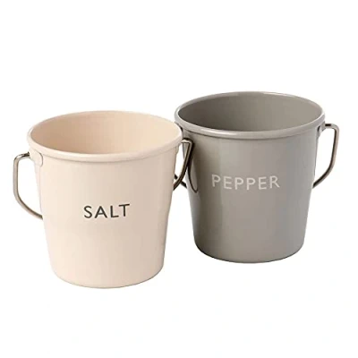 Image of Eddingtons Ranch Salt &amp; Pepper Buckets Set Of 2