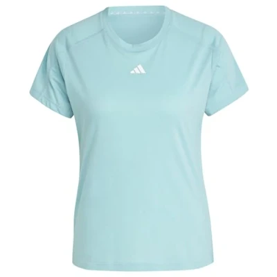 Image of adidas Women&#039;s AEROREADY Train Essentials Minimal Branding Crewneck Tee, Mint ton, XXS