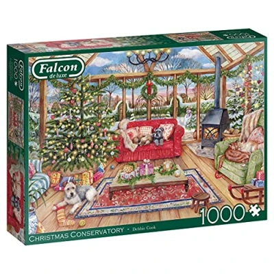 Image of Jumbo, Falcon de luxe Christmas Conservatory, Jigsaw Puzzles for Adults, 1000 Piece